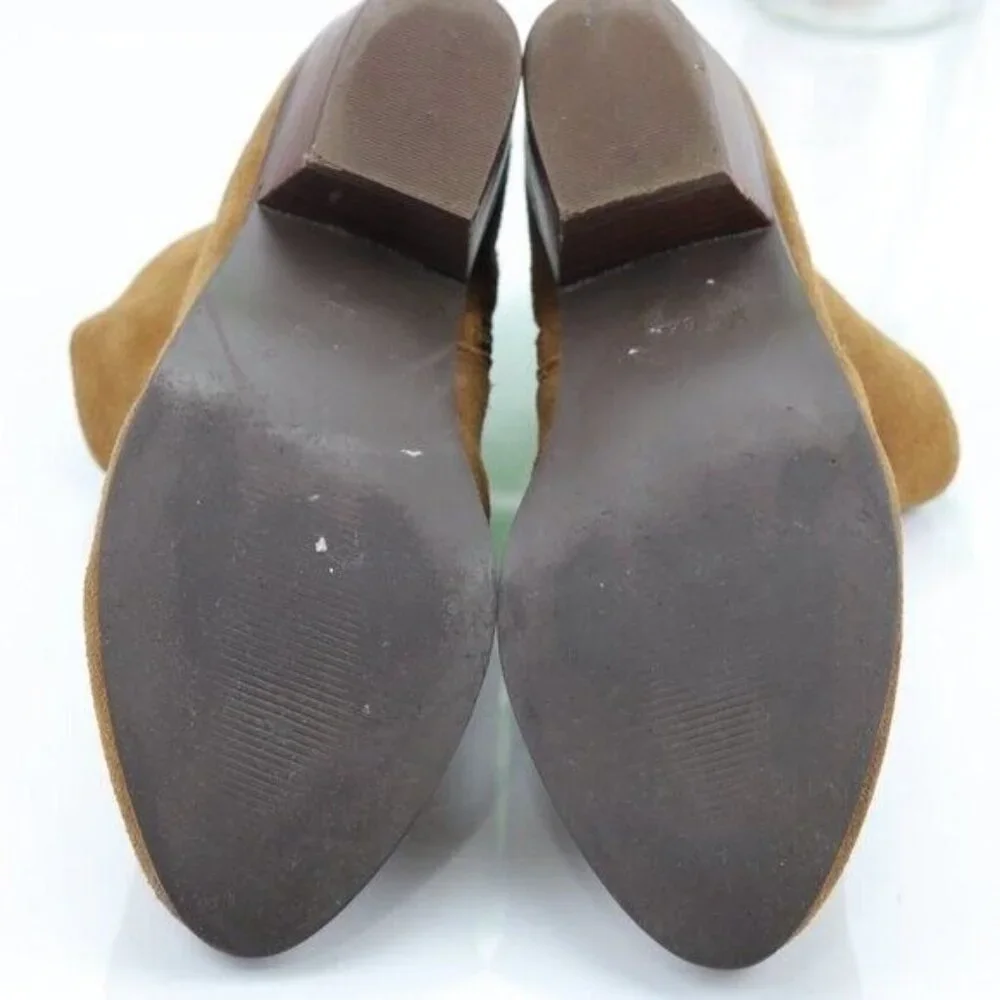 Steve Madden Women's Creek Boot Size 8.5 Bootie Tan Suede Western Low Block Heel - Picture 10 of 12